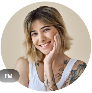 Creative designer portrait